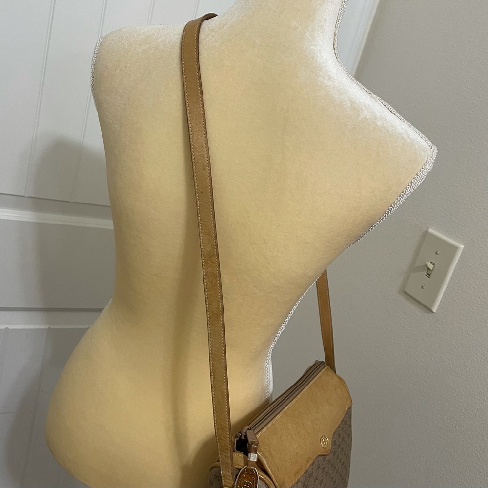 Vintage Gucci crossbody bag tan beige - Picture 6 of 16